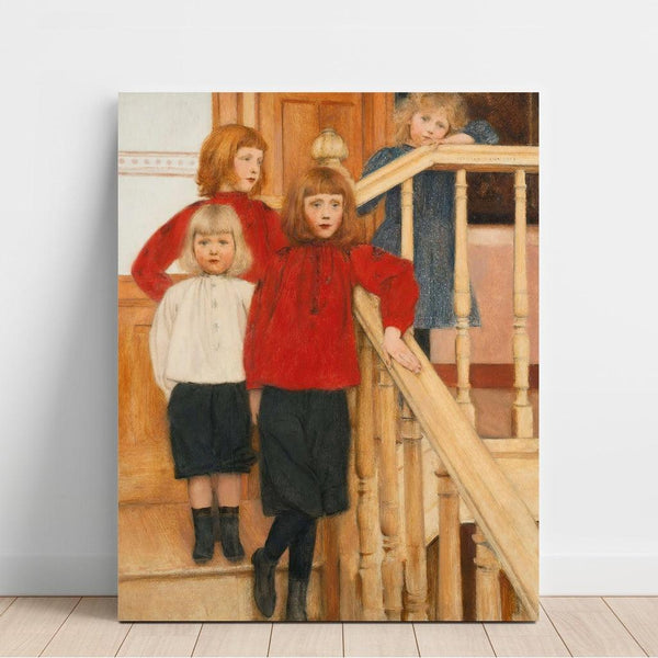 Reproduktion av målningen Les Enfants de Monsieur Neve - Fernand Khnopff