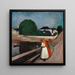 Les Filles sur le Pont - Edvard Munch — inramlat konstverk på väggen