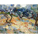 Reproduktion av målningen Les Oliviers - Vincent Van Gogh