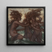 Les Phorcydes - Elihu Vedder — inramlat konstverk på väggen