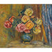 Reproduktion av målningen Les Roses au Rideau Bleu - Pierre-Auguste Renoir