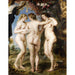 Reproduktion av målningen Les Trois Grâces - Peter Paul Rubens
