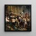 Les Vainqueurs de la Bastille framför Hôtel de Ville, 14 juli 1789 - Paul Delaroche — inramlat konstverk på väggen