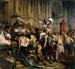 Les Vainqueurs de la Bastille framför Hôtel de Ville, 14 juli 1789 - Paul Delaroche — vy av konstverket