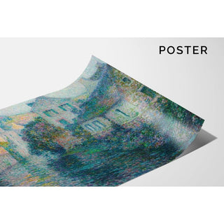 Les Vieilles Maisons, Quimperlé - Henri Le Sidaner | Reproduction Tableau Décoration murale affiche copie