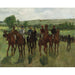 Reproduktion av målningen Les cavaliers - Edgar Degas