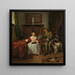 Les chasseurs présentent - Gabriel Metsu — inramlat konstverk på väggen