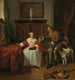 Les chasseurs présentent - Gabriel Metsu — vy av konstverket