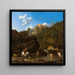 Les chutes d'eau à Tivoli - Karel Dujardin — inramlat konstverk på väggen