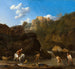 Les chutes d'eau à Tivoli - Karel Dujardin — vy av konstverket