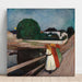 Reproduktion av målningen Les filles sur le pont - Edvard Munch