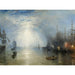 Reproduktion av målningen Les haleurs chargeant du charbon au clair de lune - Joseph Mallord William Turner