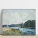 Reproduktion av målningen Les rives de l'Oise - Alfred Sisley