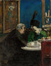 vid Café Victoria Berlin - Lesser Ury — vy av konstverket