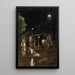 Rue la nuit sous la pluie à Berlin - Lesser Ury — inramlat konstverk på väggen