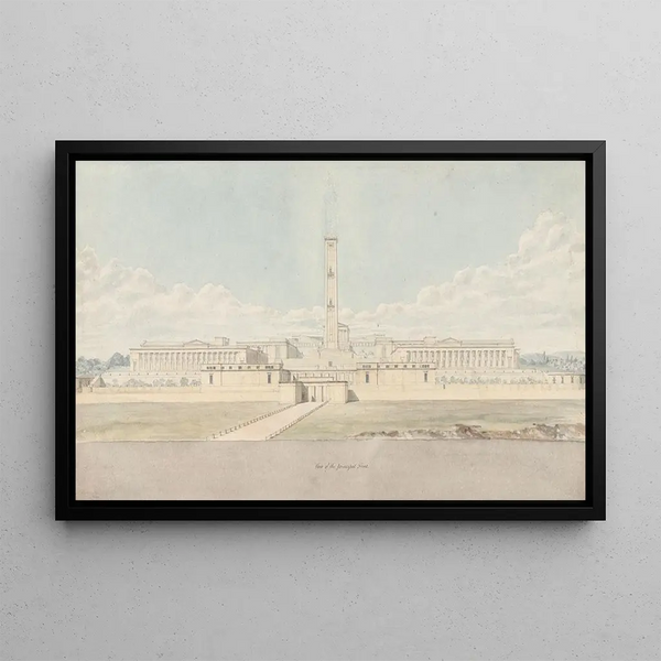 Lewis Vulliamy - Perspective View of a Fanciful Acropolis Complex.webp