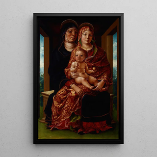 Liberale da Verona - Madonna and Child with Saint Anne.webp