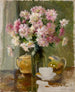 Chrysanthèmes sur la table - Lilly Walther — vy av konstverket