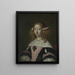 Adriana Jacobusdr Hinlopen 1646-1736 maka till Johannes Wijbrants - Lodewijk van der Helst — inramlat konstverk på väggen