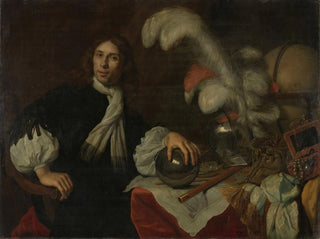Posthumt målning av Aucke Stellingwerff, amiral av Frise, död 1665 i Lowestoft av en kanonkula - Lodewijk van der Helst — vy av konstverket