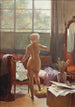 Le modèle de l'artiste - Léon Auguste César Hodebert — vy av konstverket