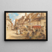 Le marché dans le vieux Bourges - Léon Augustin Lhermitte — inramlat konstverk på väggen