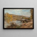 Quai au Sable Chartres - Léon Augustin Lhermitte — inramlat konstverk på väggen