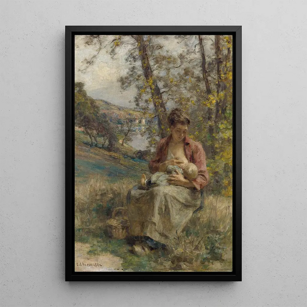 Lon Augustin Lhermitte - The Young Mother.webp