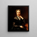 kvinnoporträtt - Léon Bonnat — inramlat konstverk på väggen