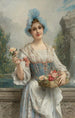 La marchande de fleurs - Léon François Comerre — vy av konstverket