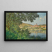 Vue de Vétheuil, bord de rivière - Léon Joubert — inramlat konstverk på väggen