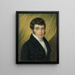 porträtt av Constantin Joseph Henri Moretus - Léon Lhermitte — inramlat konstverk på väggen