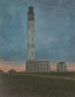 Le phare d'Ostende au lever du soleil - Léon Spilliaert — vy av konstverket