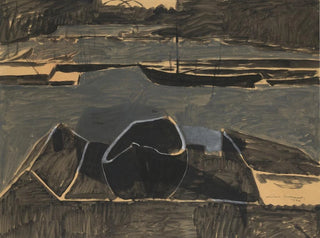 Dokken i Ostende - Léon Spilliaert — vy av konstverket