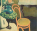 inomhus med stol och opalinalampa - Léon Spilliaert — vy av konstverket