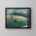 Le parc Léopold d'Ostende avec l'étang et le Trinkhall sous la neige - Léon Spilliaert — inramlat konstverk på väggen