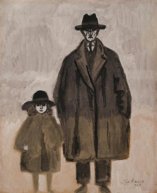 Lon Spilliaert - Lon Spilliaert et Madeleine en promenade Ostende.webp