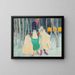 Mascarade Léopold II, Napoléon och blomsterflickan - Léon Spilliaert — inramlat konstverk på väggen