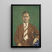 Portrait av Adolphe Van Glabbeke - Léon Spilliaert — inramlat konstverk på väggen