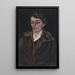 Portrait de Madame Storck-Hertoghe - Léon Spilliaert — inramlat konstverk på väggen