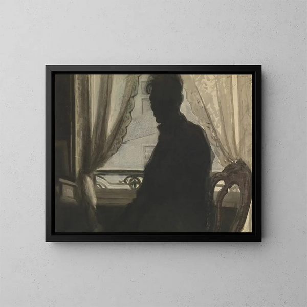 Silhouette du peintre - Léon Spilliaert — inramlat konstverk på väggen
