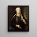 Hedvig Ulrika Taube 1714-1744 även grevinna av Hessenstein - Lorens Pasch den äldre — inramlat konstverk på väggen