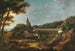 Vue du nord-est des ruines du château de Weitenegg près du Danube - Lorenz Adolf Schönberger — vy av konstverket