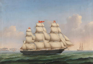 Lorenz Petersen - Vollschiff Ferdinand Brumm vor der Steilkste von Dover.webp