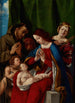 Madone och Barn med helgonen Jean-Baptiste, Franciskus, Josef och Katarina av Alexandria - Lorenzo Lotto — vy av konstverket