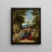Saint Jérôme pénitent - Lorenzo Lotto — inramlat konstverk på väggen