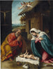 La Nativité - Lorenzo Lotto — vy av konstverket