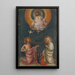 L'Intercession du Christ et de la Vierge - Lorenzo Monaco — inramlat konstverk på väggen