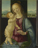 La Vierge à l'Enfant avec une grenade - Lorenzo di Credi — vy av konstverket