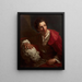 Presumed portrait of Edme Bouchardon - Louis-Gabriel Blanchet — inramlat konstverk på väggen